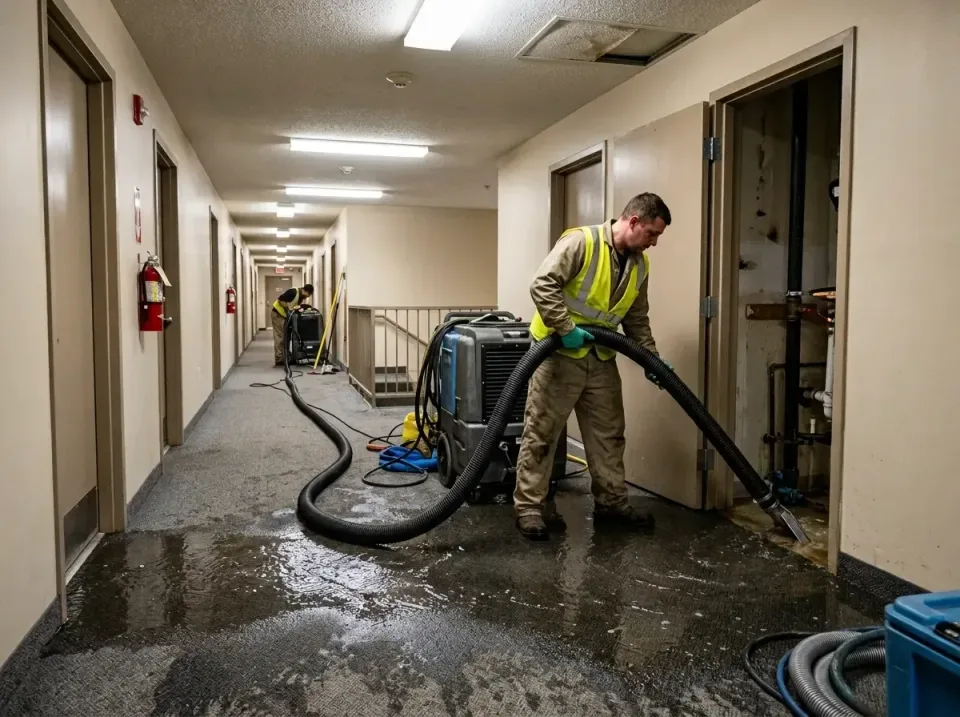 multi-unit-apartment-hallway-f-005 — frequently asked questions, Emergency Burst Pipe Water Extraction & Removal in Middle R…